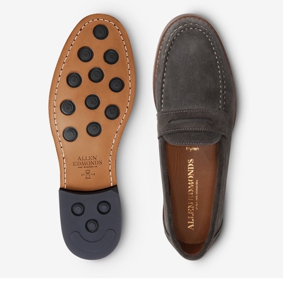 Allen Edmonds Other - EUC - Allen Edmonds Dylan Penny Loafer - Grey Suede Size 9.5D